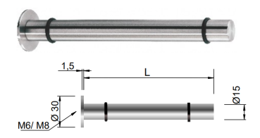 Edelstahl Tablarträger